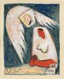 Mikuláš Galanda: Zvestovanie, 30. léta 20. století, kvaš na papíře, 33x22 cm, © Moravská galerie v Brně