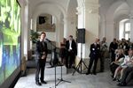 Projekce s komentářem PetraTomáška během vernisáže výstavy Moravská národní galerie