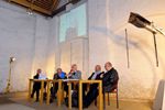 Panelová diskuze s odborníky: Marek Pokorný, Stanislav Kolíbal, Dieter Bogner, Rainald Franz při příležitosti zakončení výstavní sezóny v Brtnici, 2012