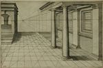 Ilustrace z knihy Hanse Vredemana de Vriese Perspective, Leyden 1604- 1605